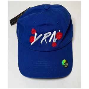 Migos YRN Royal Blue Roses Unisex Baseball Adjustable Hat-NWT